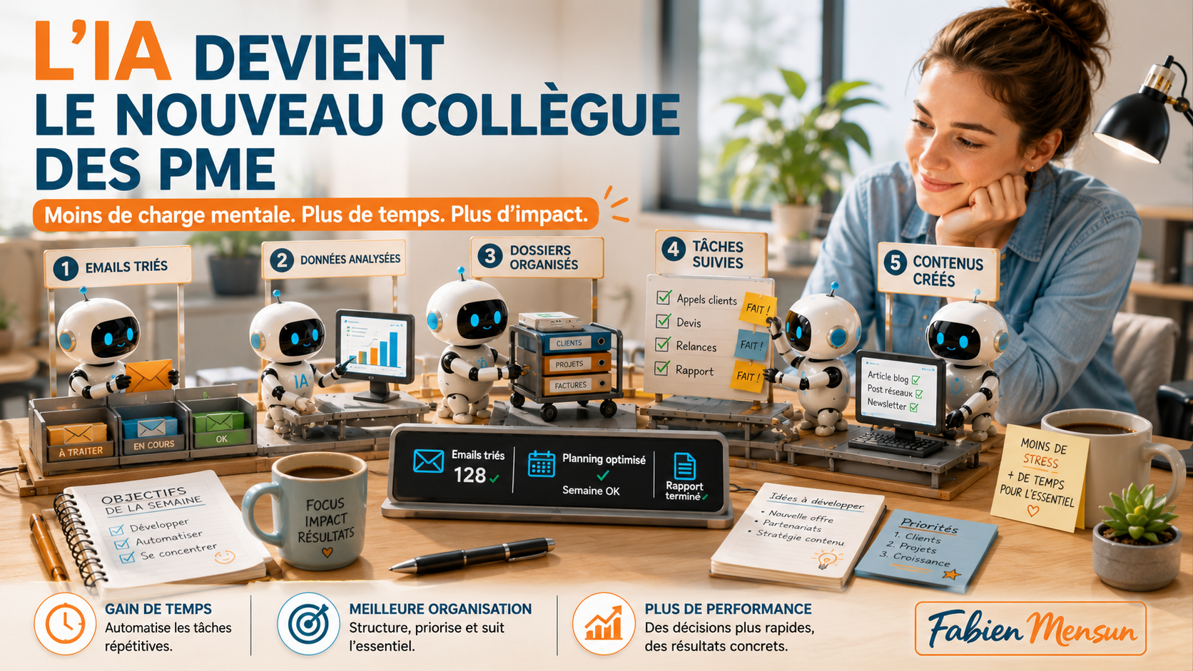 l'IA on peut aider les entreprises à travailler plus facilement